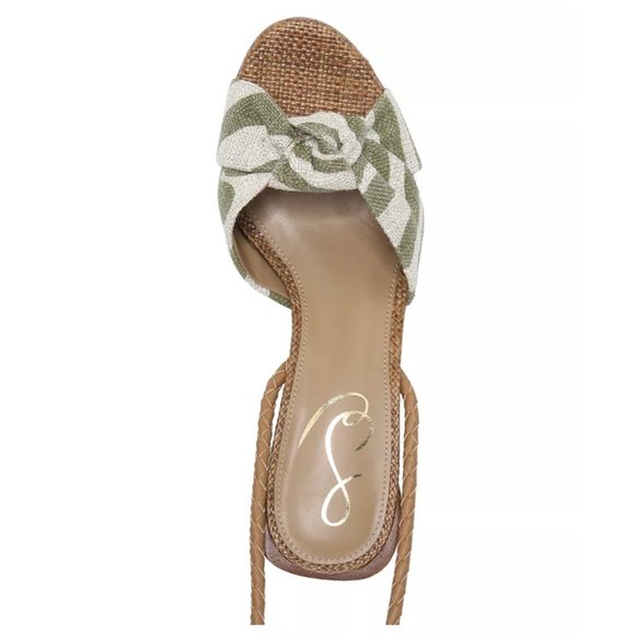 Like New  Sam Edelman Bodhi Block Heel Ankle Lace Up Sandals - Picture 6 of 6